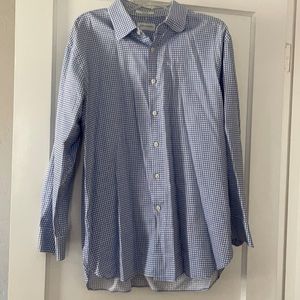 Blue box dress shirt
